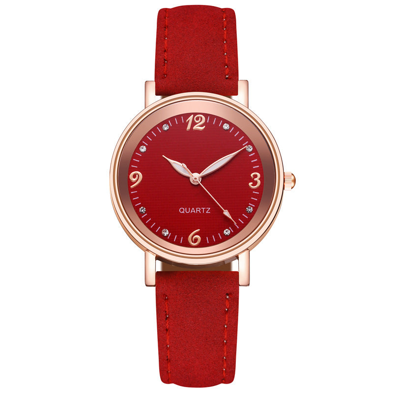 Lovely Women's Fashionable Glow In The Dark Wrist Watch Red