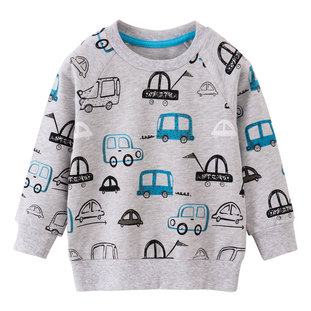 Boys Casual Urban Long-sleeved Sweater Top Style9078 2T