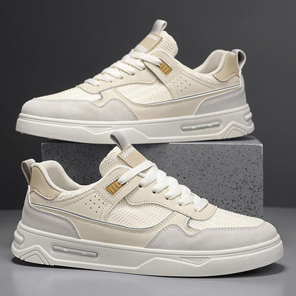 Cute Men's Versatile Fashion White Shoes Sneakers Male Beige 39