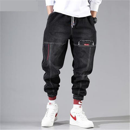 Cute Men's Urban Harem Trousers Pants Male Black 3XL