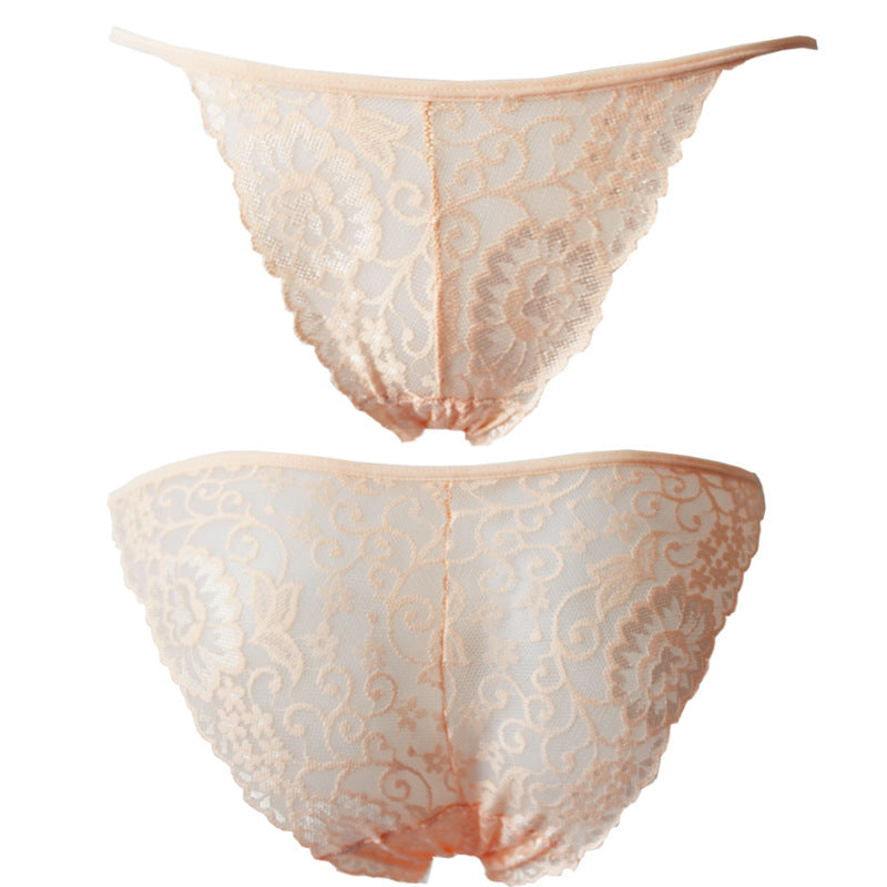 Sexy Women's Lace Brief Underwear Female Complexion One size