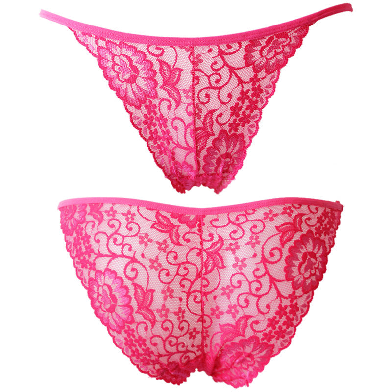 Sexy Women's Lace Brief Underwear Female Rose One size