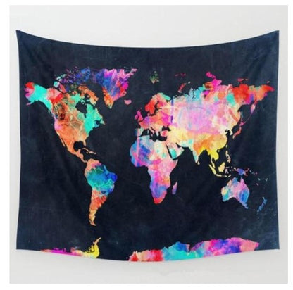 Bed Head World Map Nordic Wind Photo Decoration Room Dormitory Hang Cloth Home Accessories