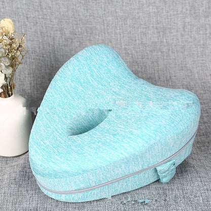 Heart-Shaped Memory Foam Leg Pillow Beautiful Leg Pillow Blue