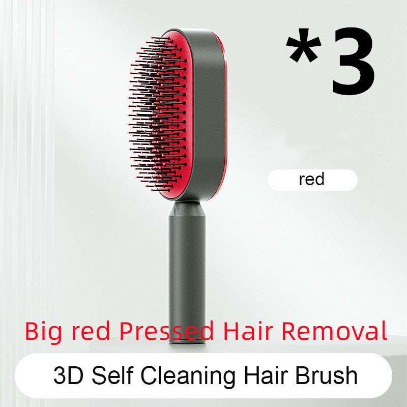 Hair Brush For Women One-key Cleaning Hair Loss Airbag Scalp Comb Hairbrush Set I