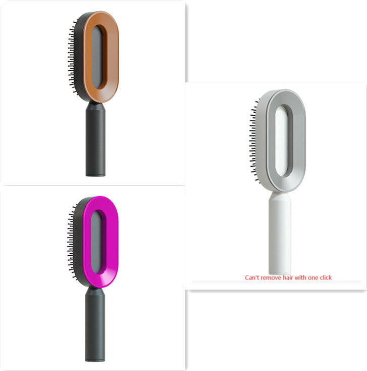 Hair Brush For Women One-key Cleaning Hair Loss Airbag Scalp Comb Hairbrush Set K