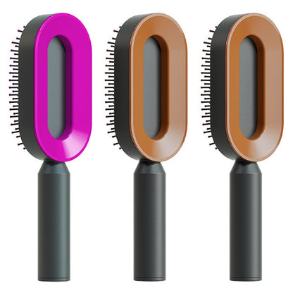 Hair Brush For Women One-key Cleaning Hair Loss Airbag Scalp Comb Hairbrush Set U