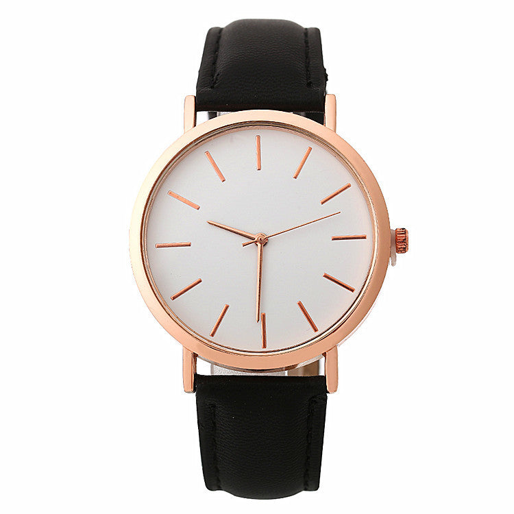 Fashion Simple Style Women's Quartz Wristwatches Females Dress Watches clock black