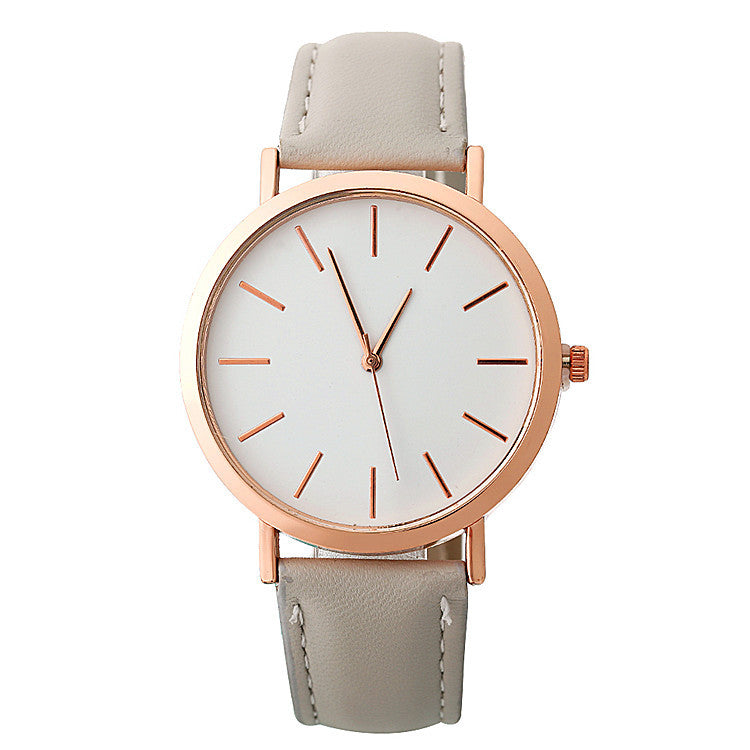 Fashion Simple Style Women's Quartz Wristwatches Females Dress Watches clock gray