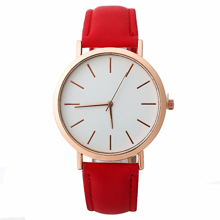 Fashion Simple Style Women's Quartz Wristwatches Females Dress Watches clock gules