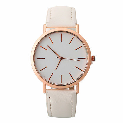 Fashion Simple Style Women's Quartz Wristwatches Females Dress Watches clock white