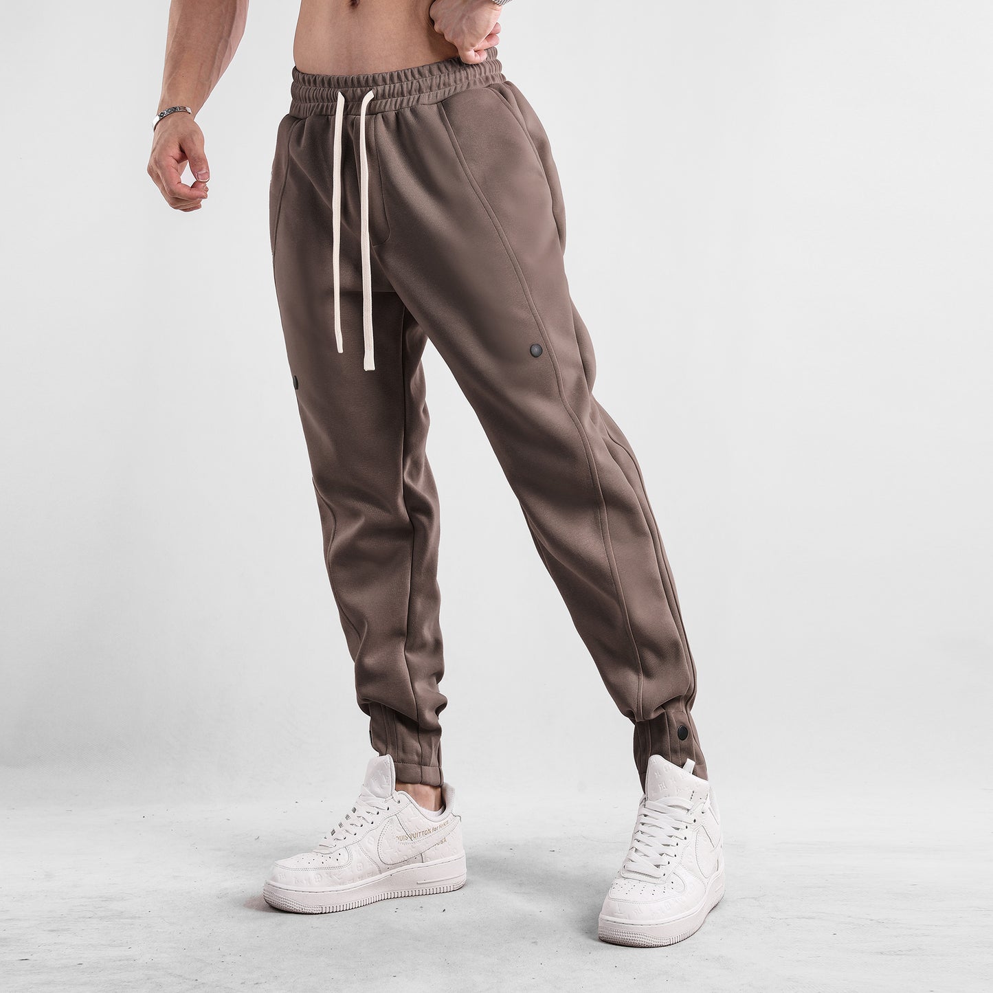 Casual Sports Trousers Loose Autumn Men's Clothing Brown L