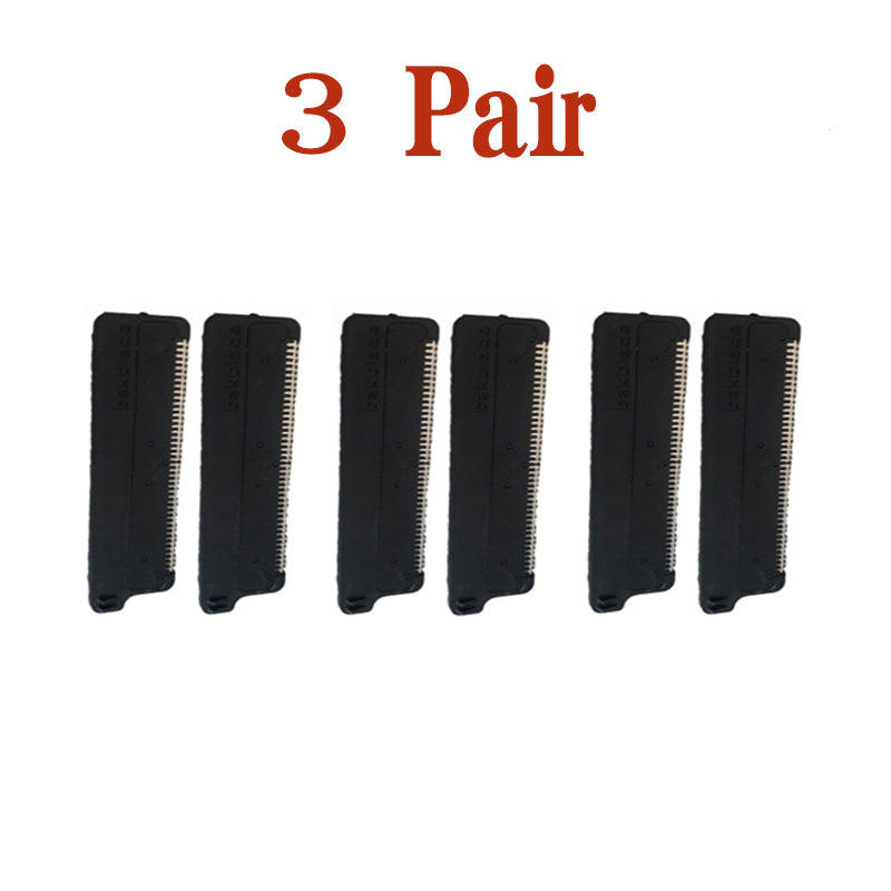 Men Back Shaver Two Head Blade Foldable Trimmer Body Leg Razor Blades 3pair