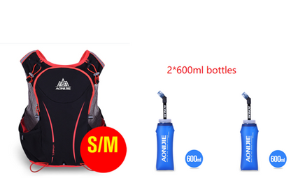 Multi-purpose Running Backpack Sports Vest Water Bag Bag S M 2pcs 600ml BTL