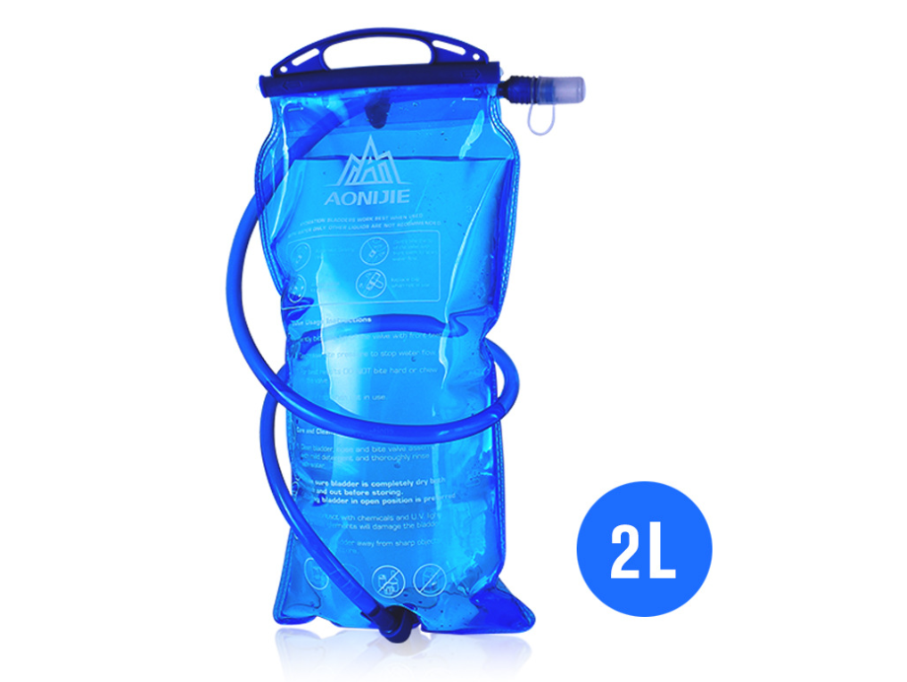 Multi-purpose Running Backpack Sports Vest Water Bag Blue 2L