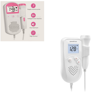 Fetal Heart Rate Monitor Home Pregnancy Baby Fetal Sound Heart Rate Detector 1 add Coupling agent