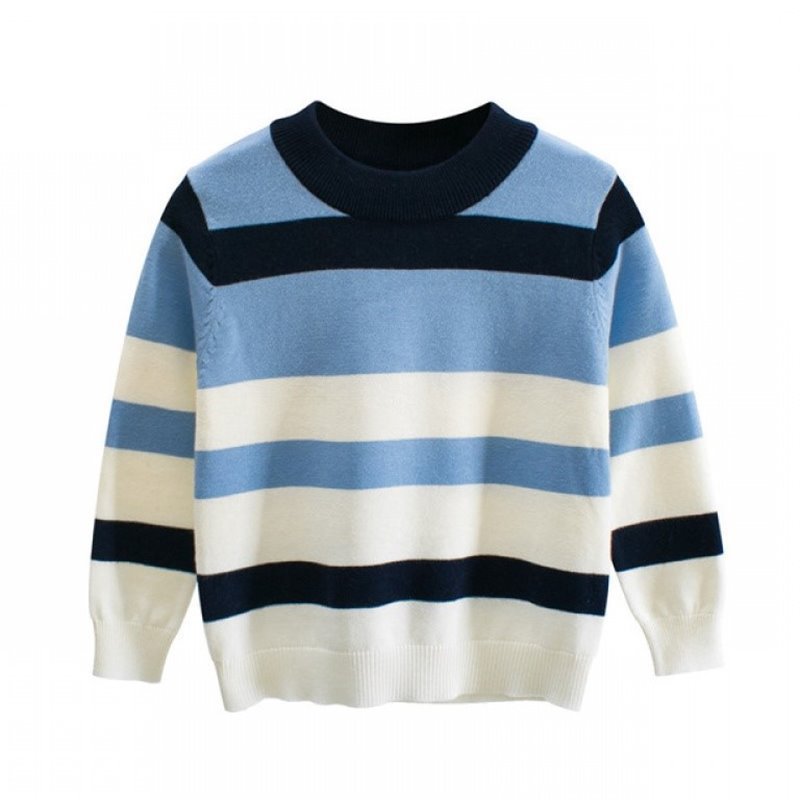 Lovely Children Boy's Sweater Children Knitted Clothes Blue 2T