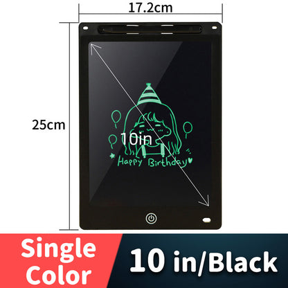 LCD Drawing Tablet For Children's Toys Painting Tools Electronics Writing Board Black 10inch