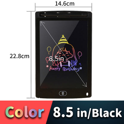 LCD Drawing Tablet For Children's Toys Painting Tools Electronics Writing Board Black 8.5inch