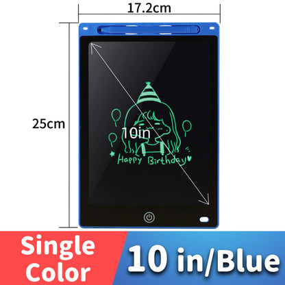 LCD Drawing Tablet For Children's Toys Painting Tools Electronics Writing Board Light Blue 10inch