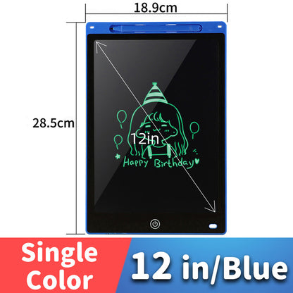 LCD Drawing Tablet For Children's Toys Painting Tools Electronics Writing Board Light Blue 12inch