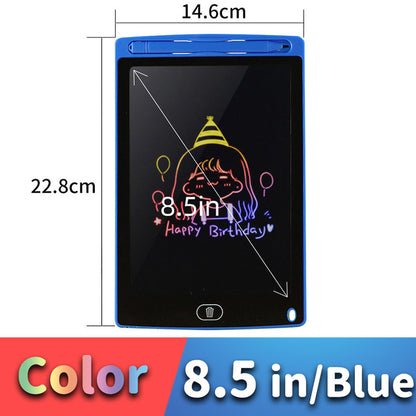 LCD Drawing Tablet For Children's Toys Painting Tools Electronics Writing Board Light Blue 8.5inch