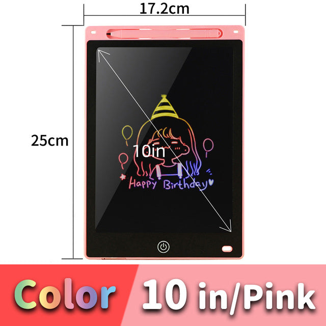 LCD Drawing Tablet For Children's Toys Painting Tools Electronics Writing Board Light pink 10inch