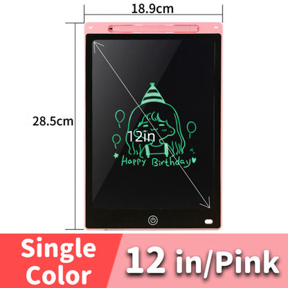 LCD Drawing Tablet For Children's Toys Painting Tools Electronics Writing Board Light pink 12inch