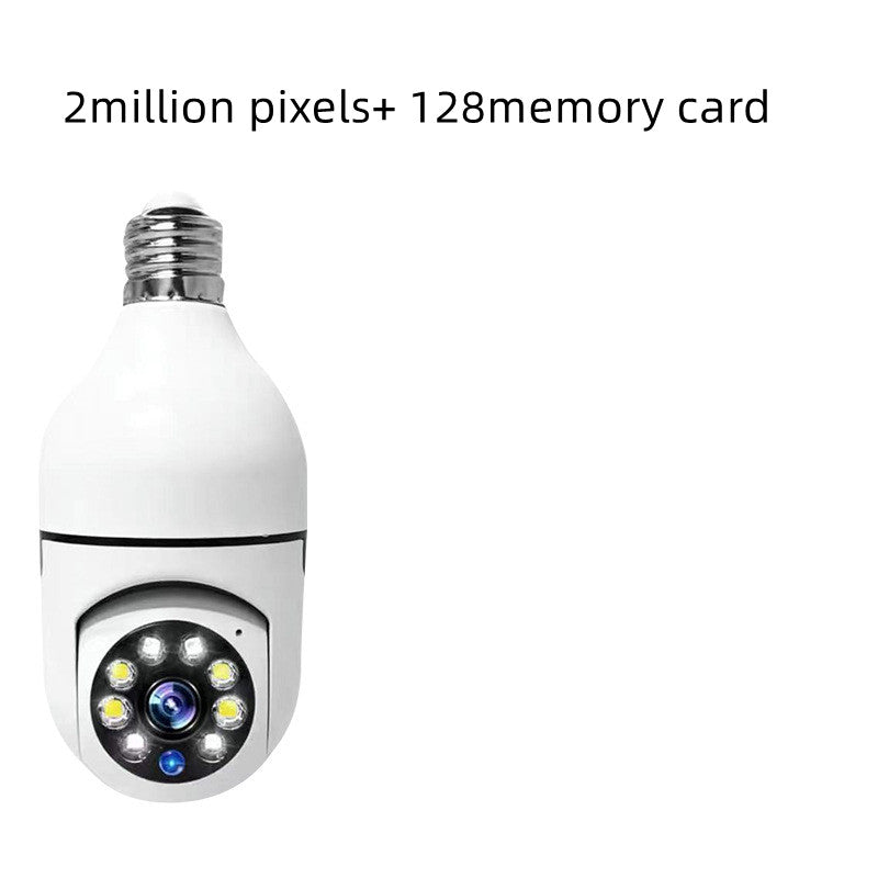 WiFi CAMERA 1080P Bulb 4X Zoom Camera E27 Home 5GWiFi Alarm Monitor Gadget and Home Accessories 2million pixels dual light 128memory card