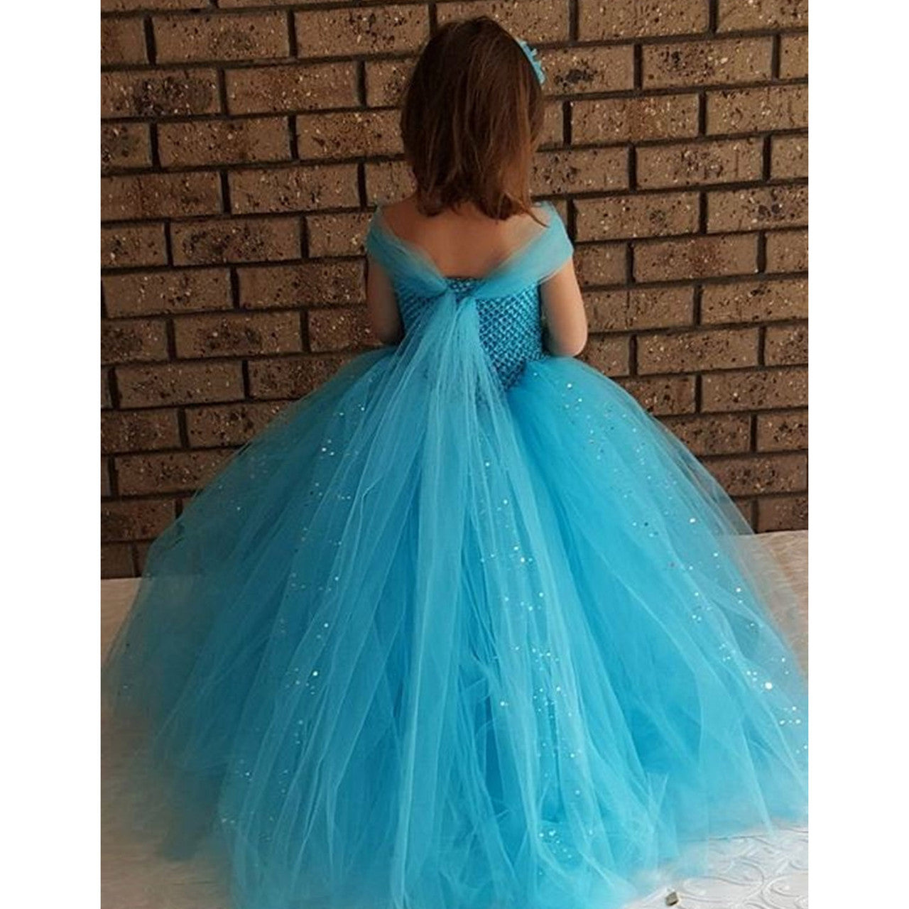 Lovely Girl's Mermaid Princess Birthday Dress