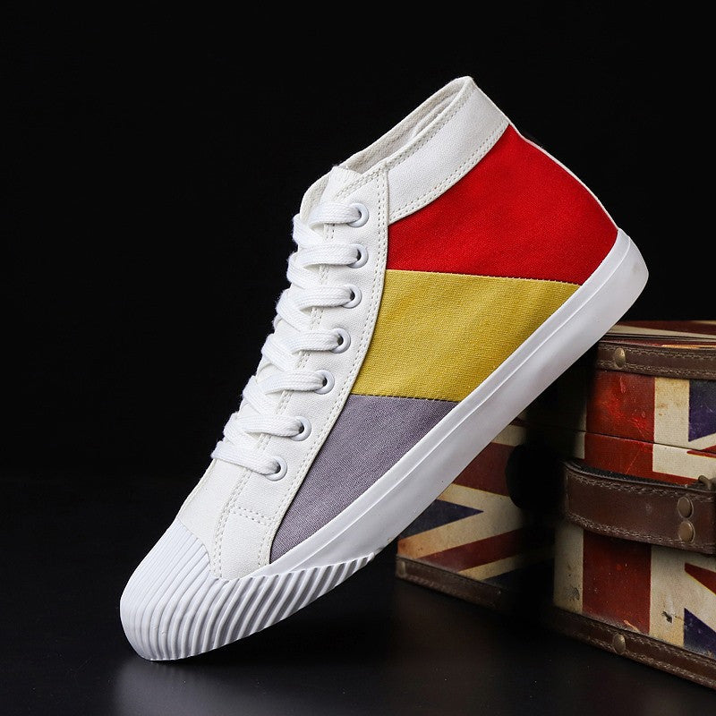 Shell head high-top canvas men