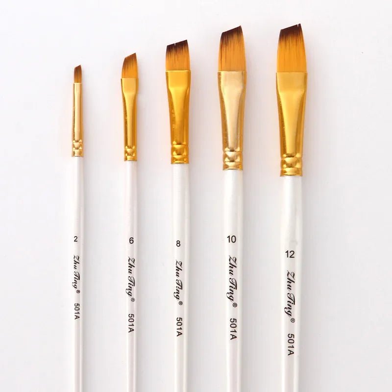 12Pcs/lot Paint Brush Set Art Drawing Brushes Wooden Handle Brushes For Acrylic Painting Supplies 16