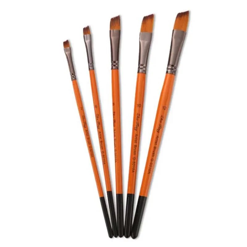 12Pcs/lot Paint Brush Set Art Drawing Brushes Wooden Handle Brushes For Acrylic Painting Supplies 05