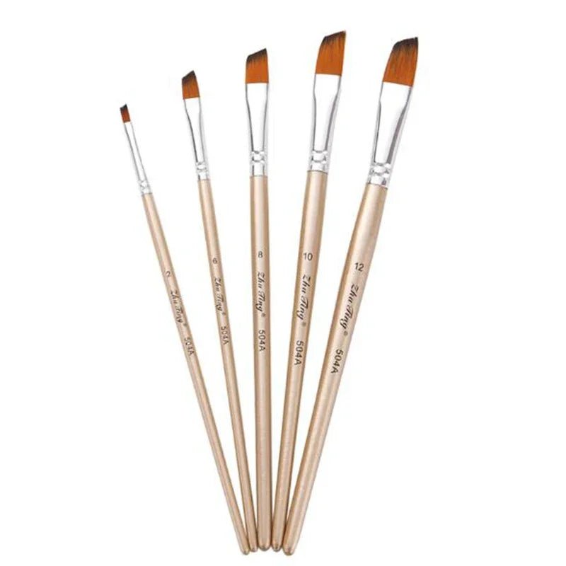 12Pcs/lot Paint Brush Set Art Drawing Brushes Wooden Handle Brushes For Acrylic Painting Supplies 14