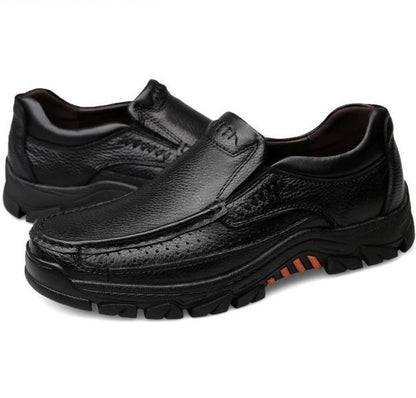 Men's hollow leather breathable outdoor casual leather shoes