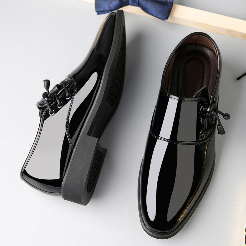 Lace-Up Leather Shoes Men Business Casual Shoes Men 2023