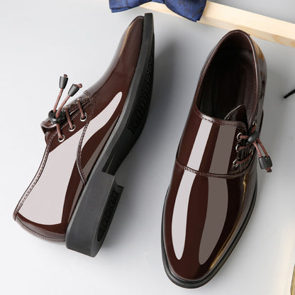 Lace-Up Leather Shoes Men Business Casual Shoes Men 2023