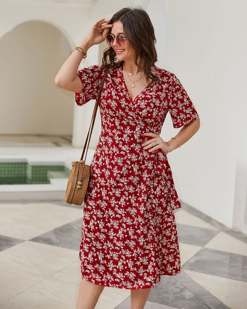 Summer Beach Floral Casual Plus Size Dress