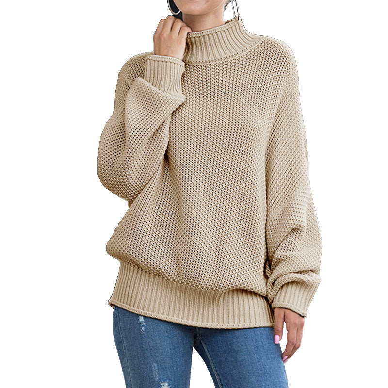 Elegant Warm Women's Knitted Turtleneck Sweater