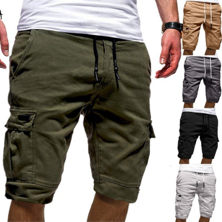 Men Casual Jogger Sports Cargo Shorts Military Combat Workout Gym Shorts