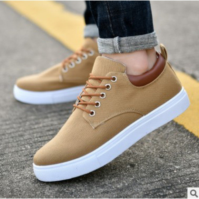 Casual Men's Winter Sneakers Shoes Canvas Flat Shoes