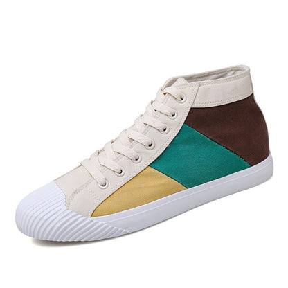 Shell head high-top canvas men