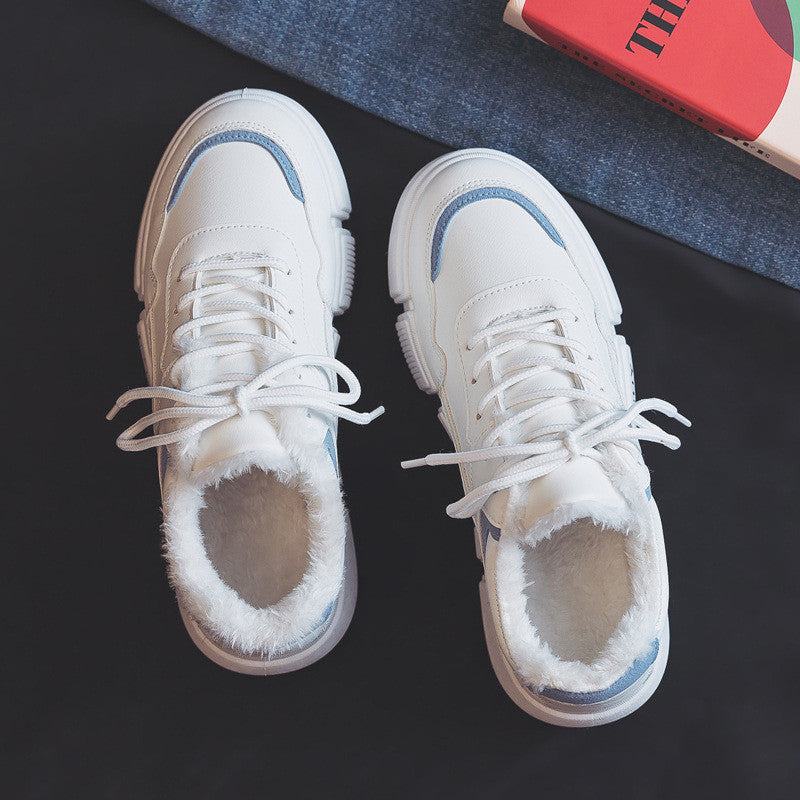 Winter new cotton shoes small white shoes