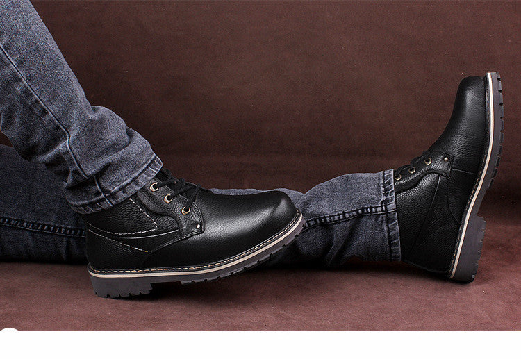 Elegant Men's Comfy Winter Martin Boots