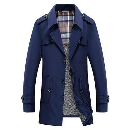 Cute Men's Business Winter Mid-length Winter Plus Size Jacket