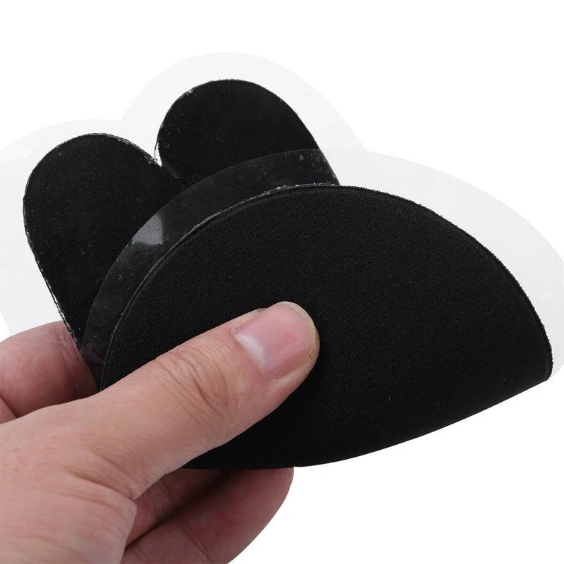 2pcs/1 Pair Rabbit Ear Reusable Silicone Bust Nipple Cover Pasties Stickers Breast Adhesive Invisible Bra Lift Tape