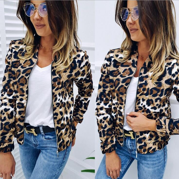 Fashion Leopard Loose Explosion Jacket