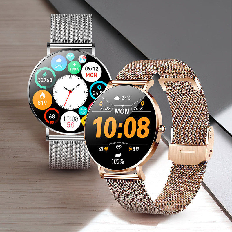 Lovely Women's New Ultra-thin Smart Wrist Watch 1.36 Inch Screen