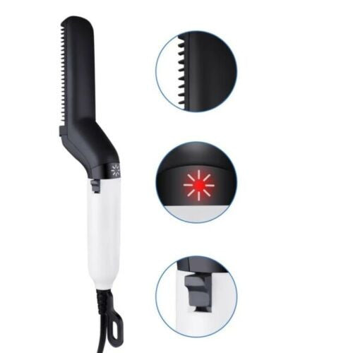 Men Multifunctional Comb Curling Electric Brush Hair Brush Beard Straightener