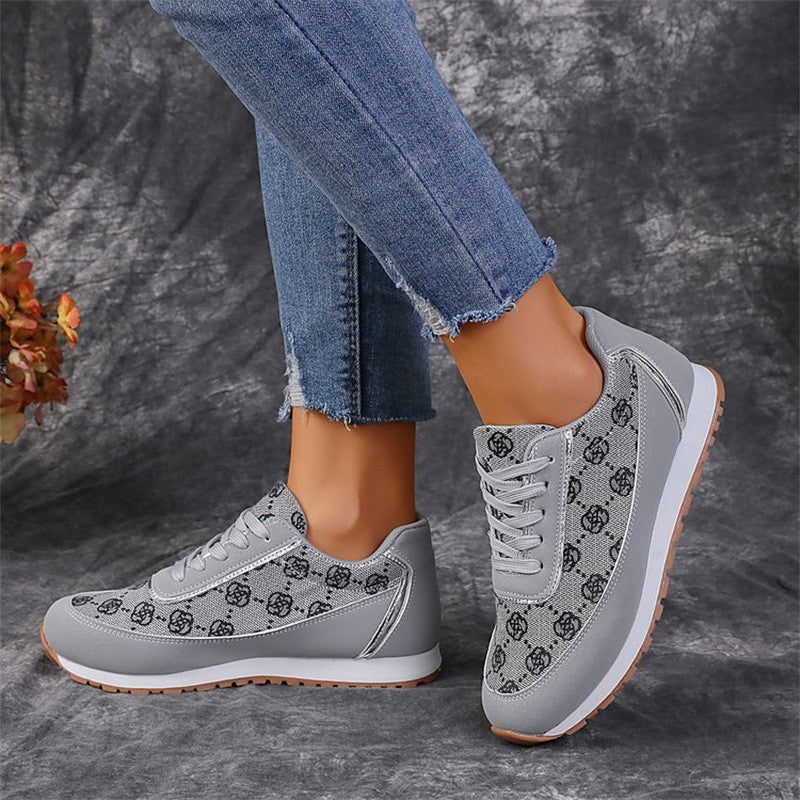 Lace-up Sneakers Casual Fashion Lightweight Breathable Walking Running Sports